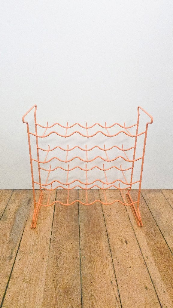 Etagère - porte-bouteille pour 20 bouteilles - orange, Enlèvement ou Envoi, Comme neuf, Métal, 15 à 25 bouteilles