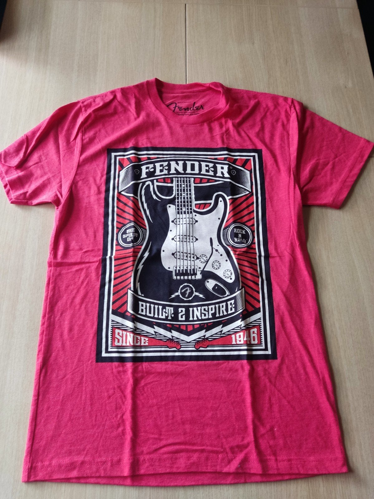 Fender strat t-shirt van Fender, Ophalen of Verzenden, Maat 46 (S) of kleiner, Rood