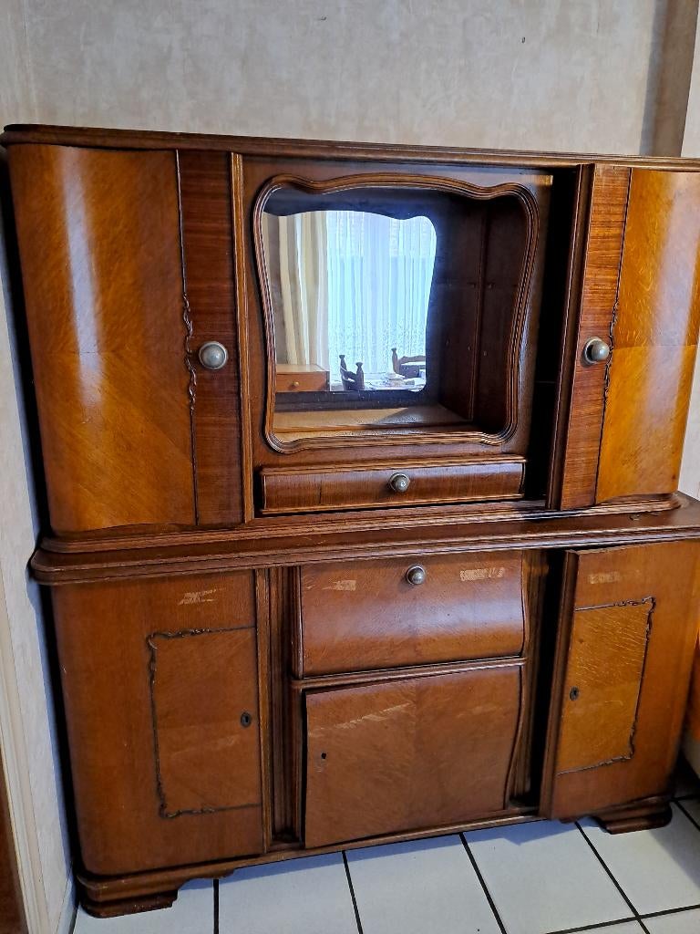 Vintage spiegelkast, Antiek en Kunst, Ophalen