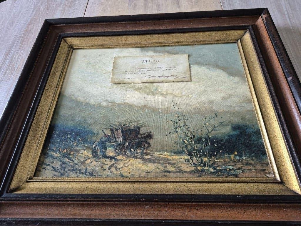 peinture sur toile - encadrée, Paysage, Enlèvement, Toile, Encadré