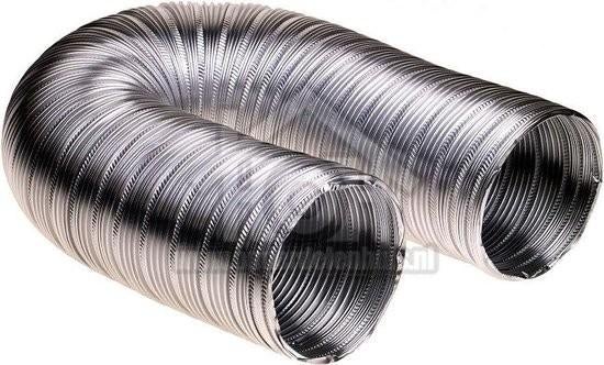 IVC Air flexibele aluminium luchtslang | tot 250C | Ø 100 m, Ophalen, Afvoer, 2 tot 4 meter, 80 mm of meer