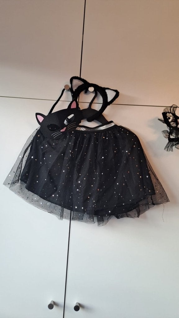 Halloweenkostuum voor meisjes — Kat — 5 tot 7 jaar oud, Kinderen en Baby's, Verzenden, Zo goed als nieuw, Meisje