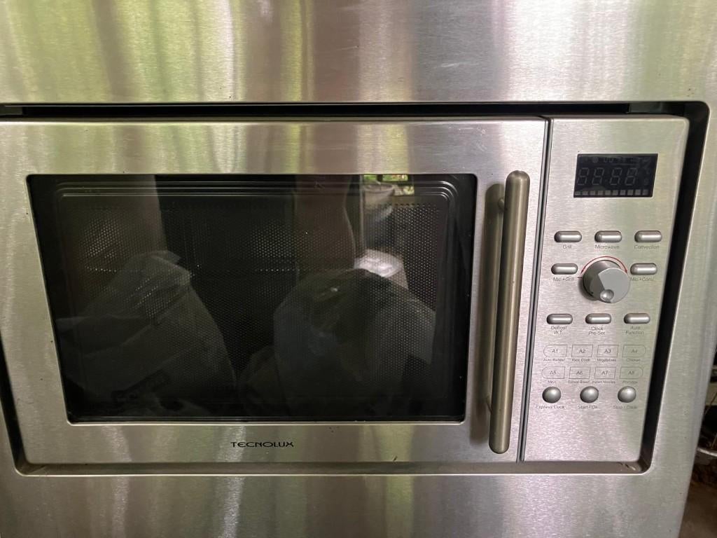 microgolfoven inbouw combi - inox, Autres marques, Argent, Enlèvement, Utilisé