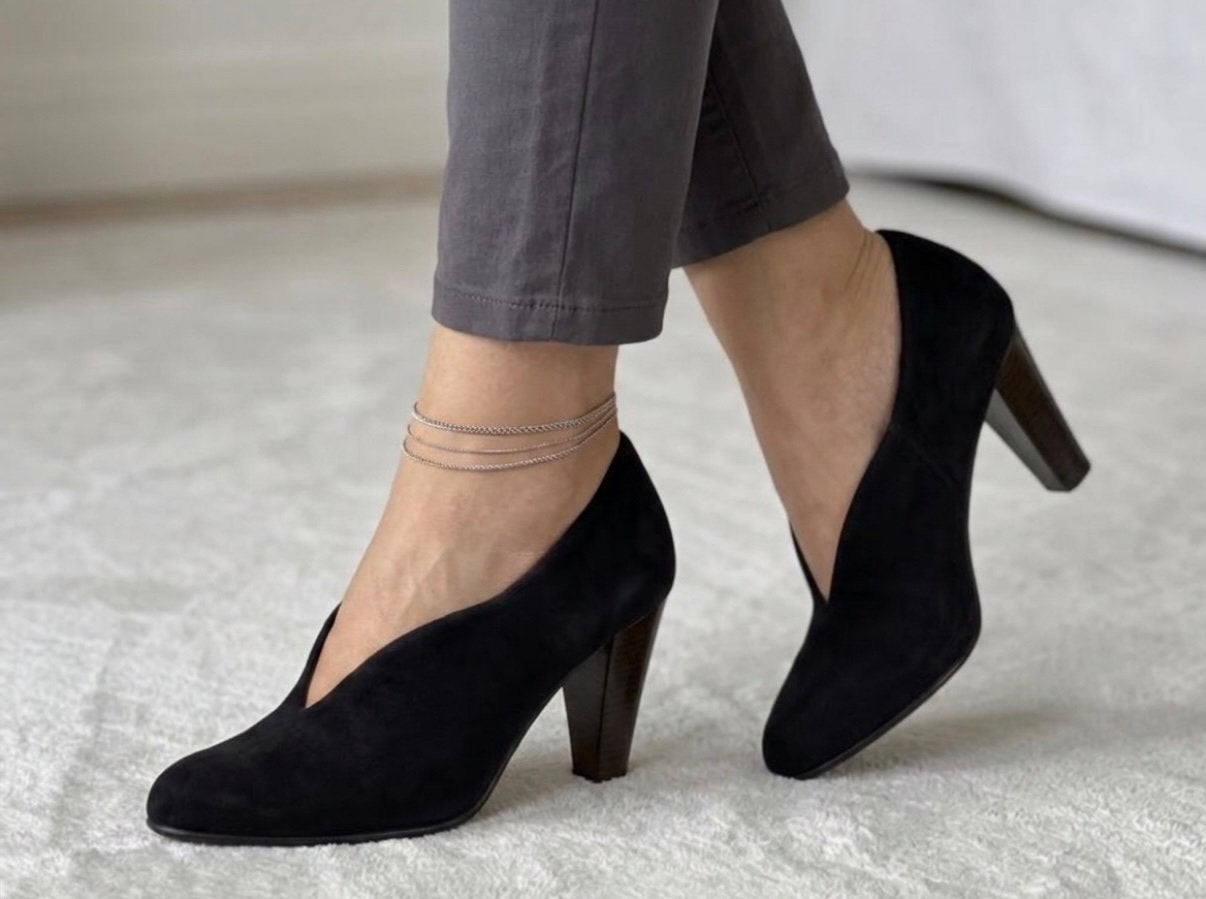 NOUVEAUX Talons / noir/ Maripé / 37,5, Envoi, Neuf, Noir, Chaussures à haut talons