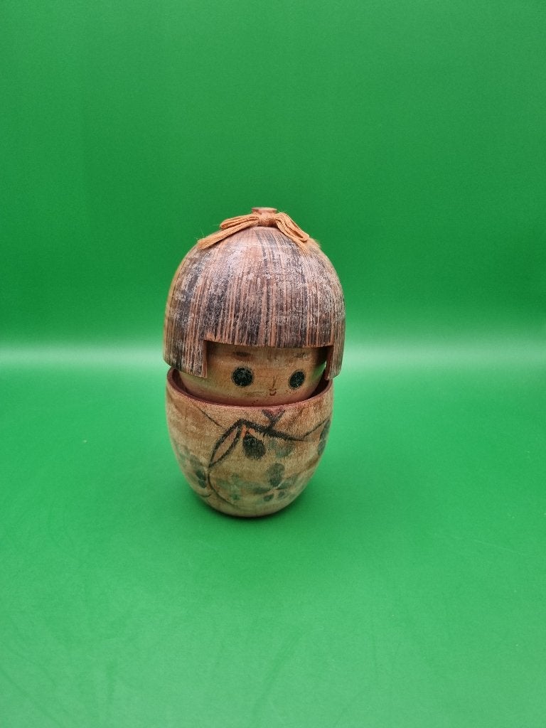 Kokeshi vintage en bois, Enlèvement ou Envoi, Japon, Bois, Multicolore