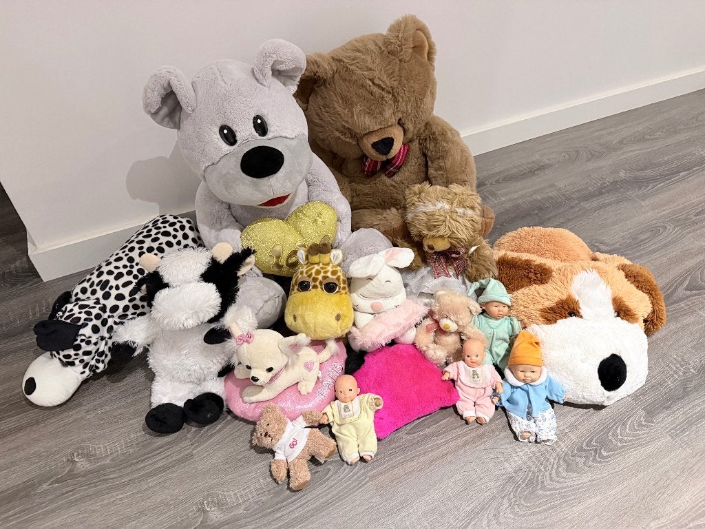 set knuffels en popjes alle formaten, Enlèvement ou Envoi, Comme neuf, Autres types