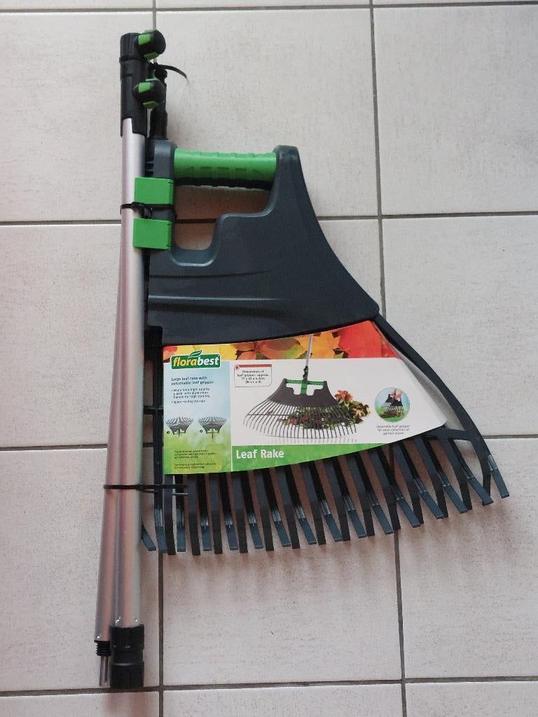 Pince à feuilles, peut également être utilisée comme râteau, Enlèvement, Neuf, Râteau, Florabest