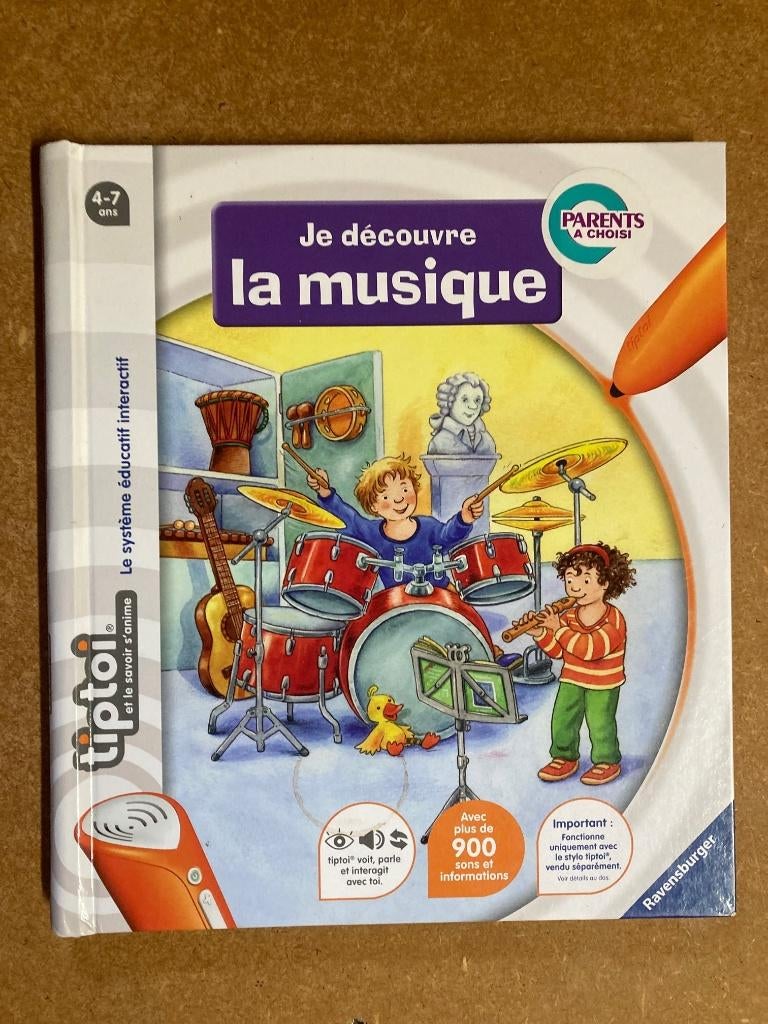 Livre Tiptoi Je découvre la musique, Enlèvement, Utilisé, Découverte