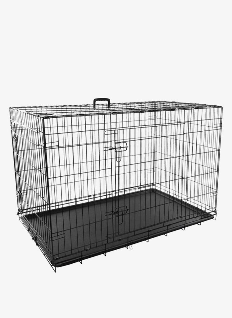 Flamingo Mezo hondenkooi zwart L, Ophalen, Hondenkennel, Minder dan 65 cm, Zo goed als nieuw