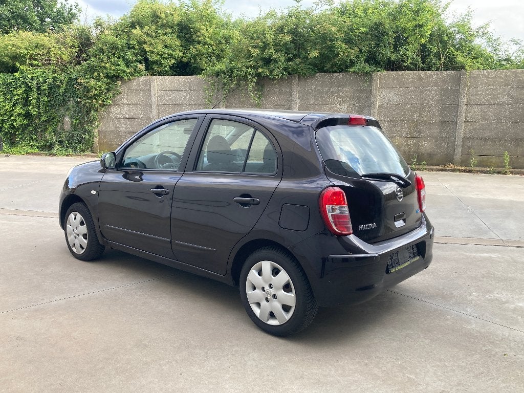 Nissan micra 1.2 benzine 2011 met 119000km*LEZ OK*garantie, Auto's, Euro 5, Stof, Zwart, Bruin