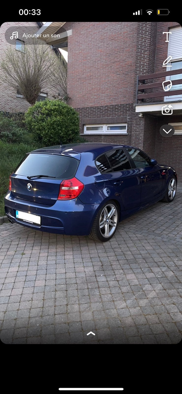 Bmw 130i pack m, Auto's, BMW, Zwart, Blauw, Leder, 5 deurs