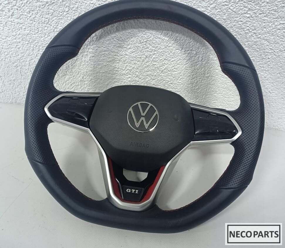 VW GOLF 8 GTI STUUR STUURWIEL AIRBAG ALLES LEVERBAAR !!, Gebruikt, -, Volkswagen, -