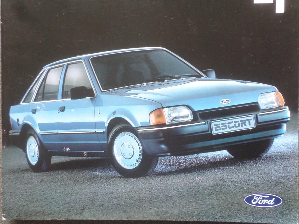 Brochure des Ford Escort, XR3i et RS Turbo 1987, Enlèvement ou Envoi, Ford