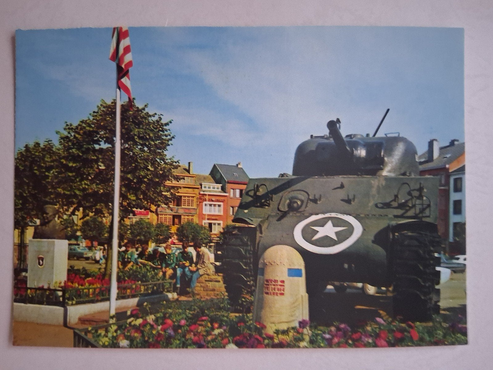 postkaart Tank Bastogne, Collections, Cartes postales | Belgique, Enlèvement ou Envoi