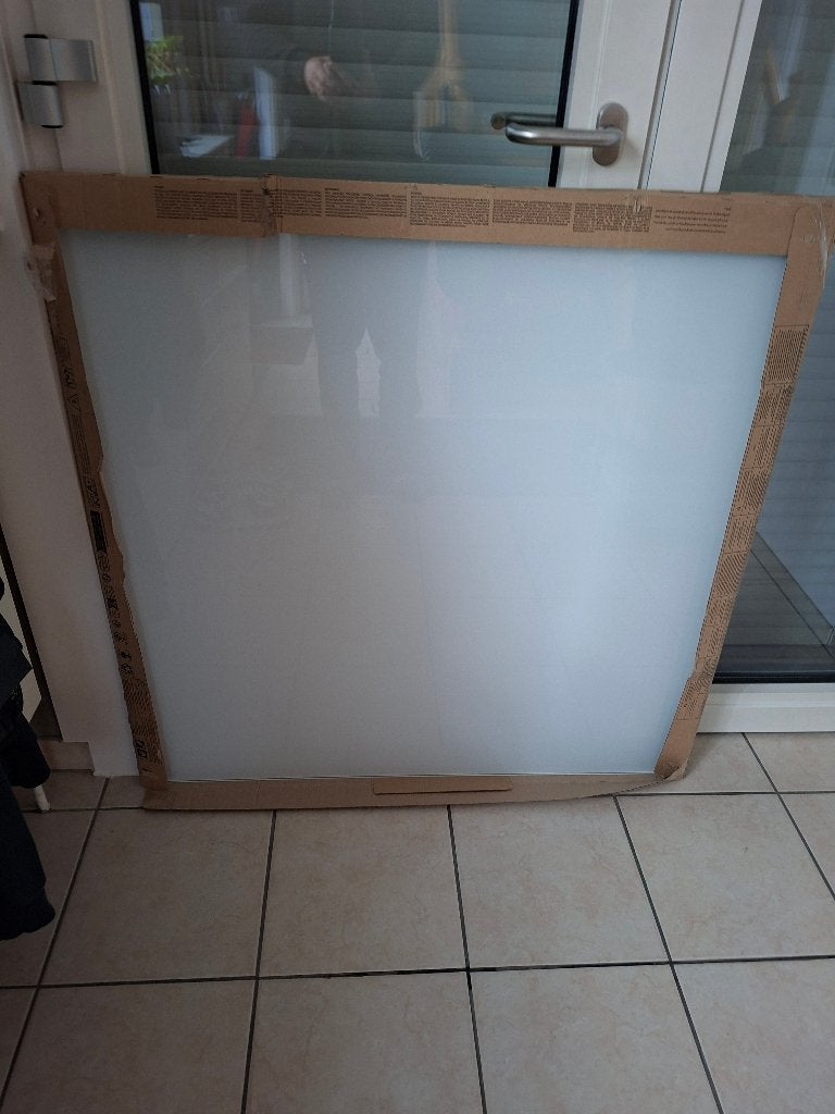 Plateau de table en verre teinté 1m x 1m x 8mm, 50 à 100 cm, Verre, Enlèvement, 50 à 100 cm