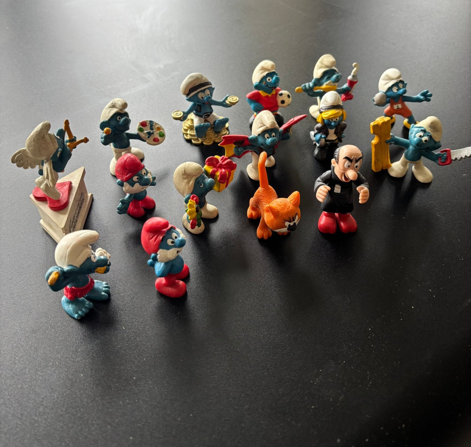 Les Schtroumpfs, 15 figurines vintages, Enlèvement ou Envoi, Utilisé