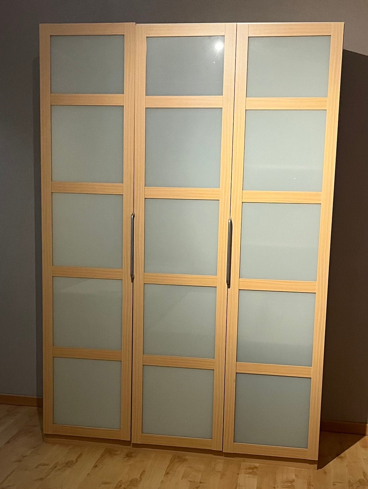 Kleerkast met mat glas, Huis en Inrichting, Ophalen, Zo goed als nieuw, Glas