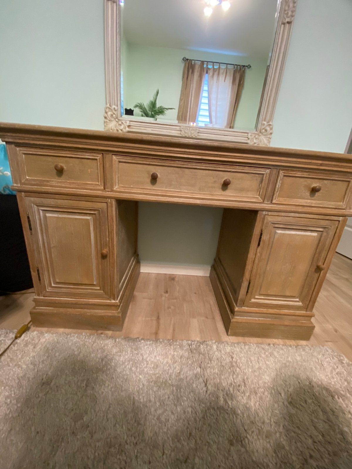 Landelijke houten bureau, Huis en Inrichting, Ophalen, Gebruikt, Landelijk