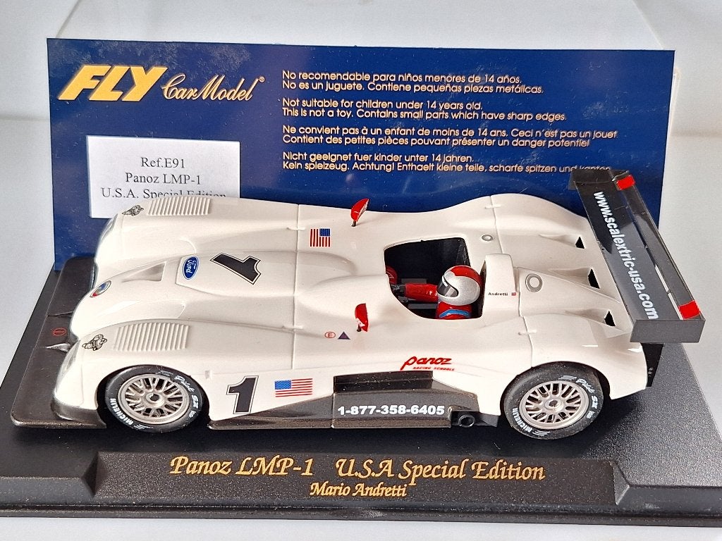 Fly E-91 Panoz LMP-1 USA Special Edition Mario Andretti, Overige merken, Racebaan, Nieuw, Ophalen of Verzenden
