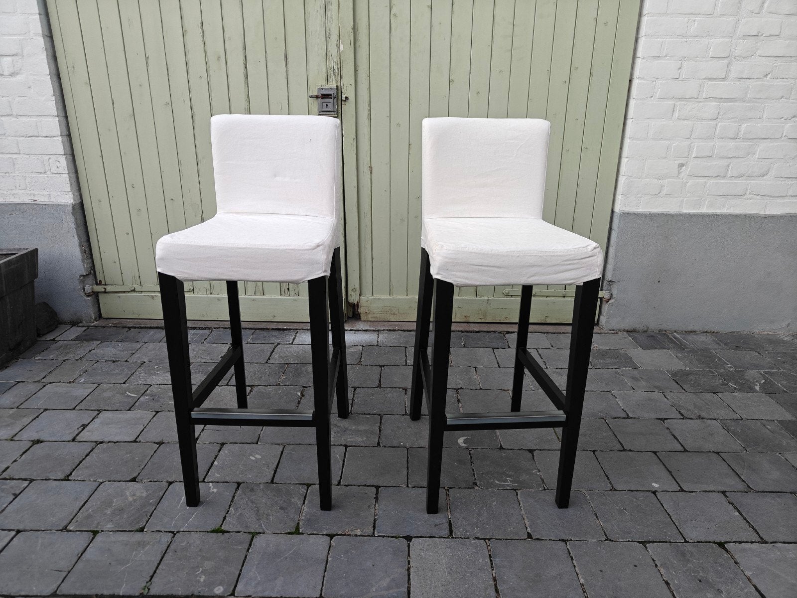 tabourets de bar Bergmund, Maison & Meubles, 2 tabourets, Enlèvement, Comme neuf, Synthétique