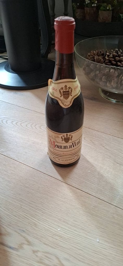 Bouteille de vin Moulin a vent 1966, Enlèvement ou Envoi