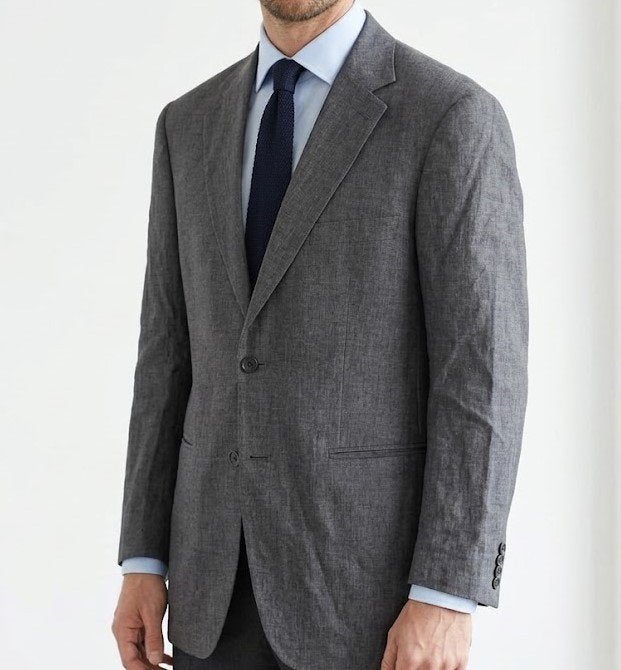 Rover & Lakes linnen blazer – maat 27 – 100% linnen, Ophalen of Verzenden, Zo goed als nieuw, Grijs, Rover & Lakes