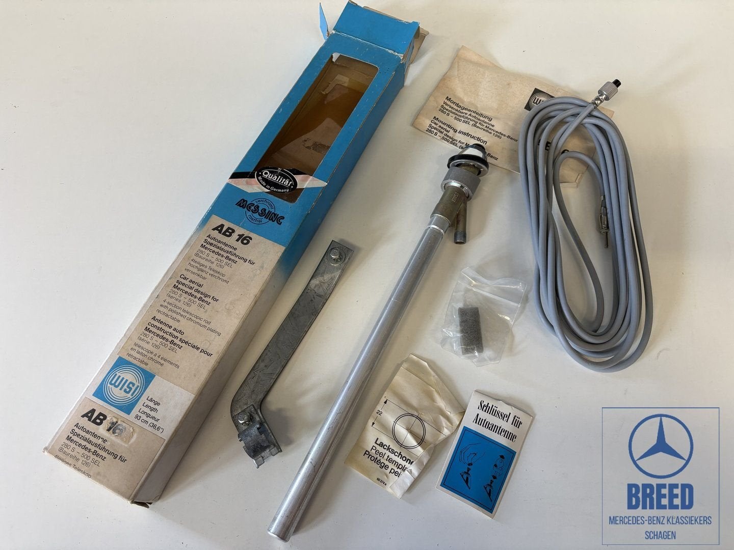 NOS mechanische antenne WISI voor Mercedes-Benz W126, Autos : Divers, Autoradios, Enlèvement ou Envoi, -, -, -