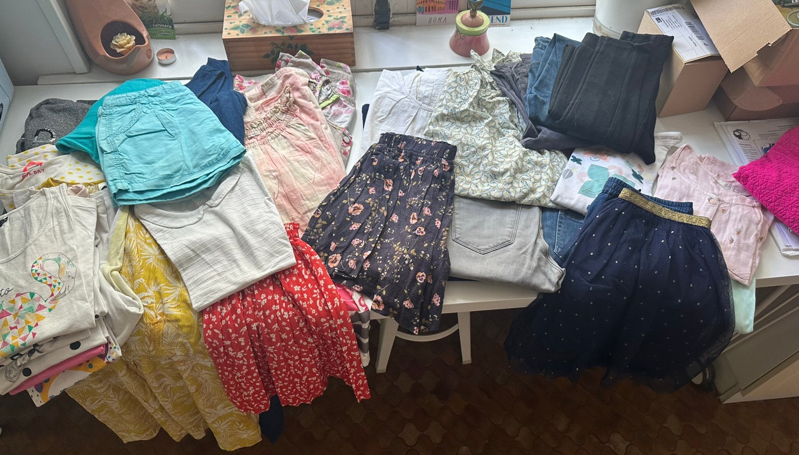 Lot de vetermebts filles 10/14 ans, Enlèvement, Utilisé