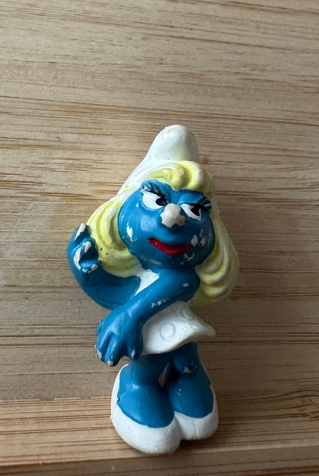 Miniatuur poppetjes Smurfin -Bully, Verzamelen, Smurfen, Ophalen, Gebruikt, Smurfin, Poppetje, Figuurtje of Knuffel