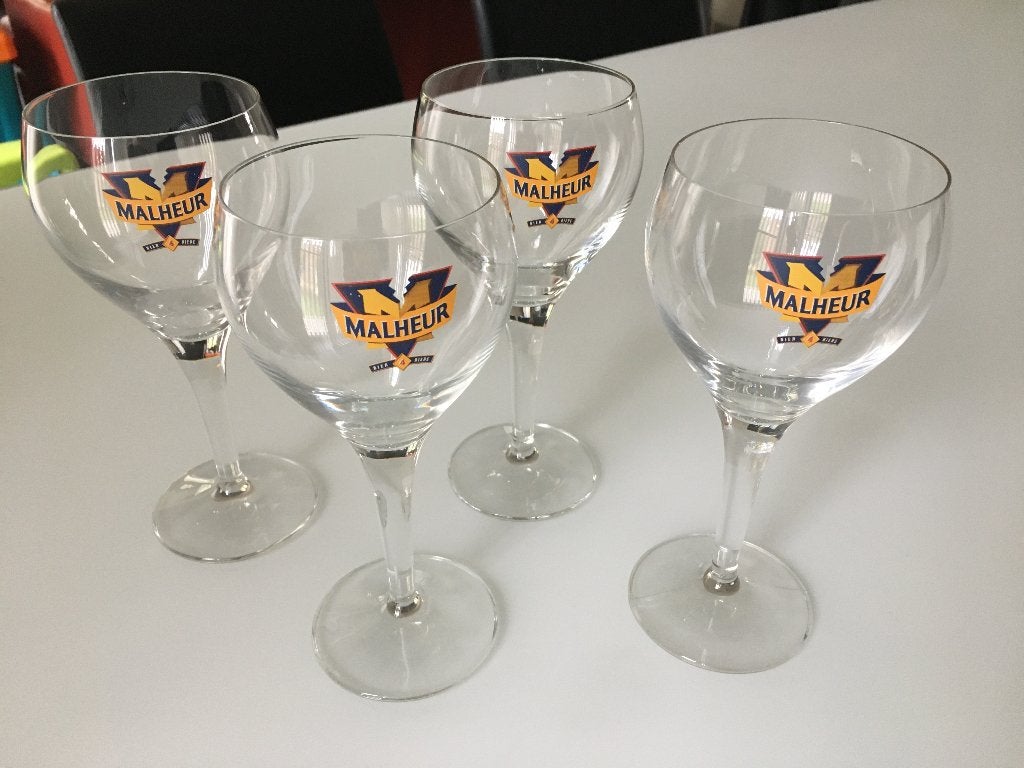 4 Glazen Malheur, Verzamelen, Ophalen, Nieuw, Bierglas