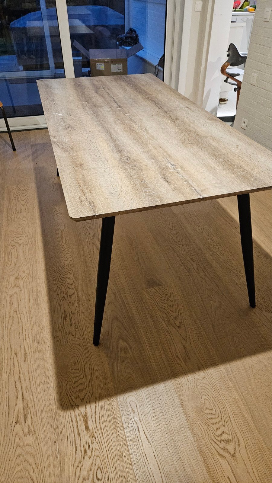 Tafel 6 personen, Huis en Inrichting, Ophalen, Gebruikt, 50 tot 100 cm, Vijf personen of meer