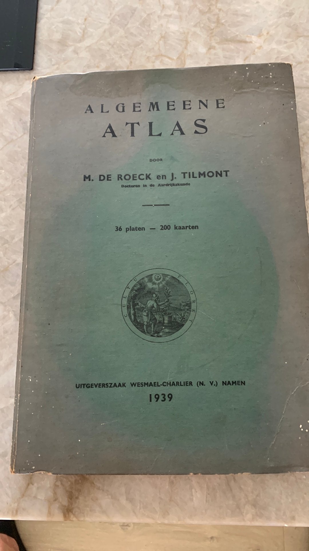 Algemeene atlas “ de roeck tilmont “ 1939, Antiquités & Art, Enlèvement ou Envoi