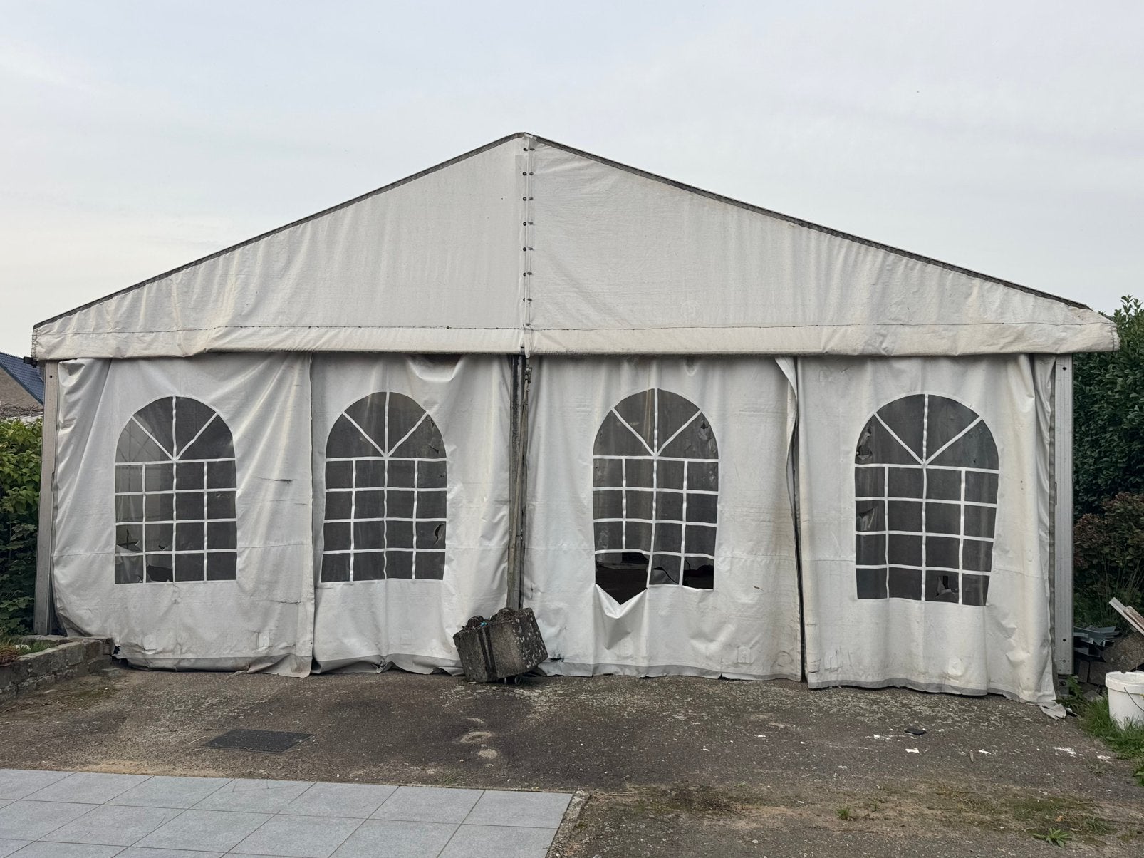 Alu tent 10mx8m, Tuin en Terras, Ophalen, Gebruikt, 6 meter of meer, 8 meter of meer