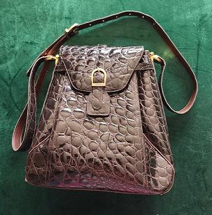 Vintage Nouvelta schoudertas van Belgische makelij, Handtassen en Accessoires, Verzenden, Zo goed als nieuw, Bruin, Handtas