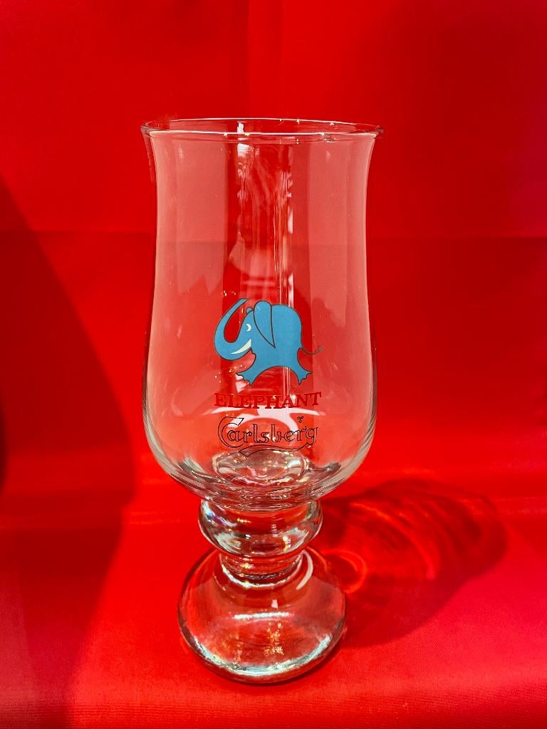 Verre à bière Elephant Carlsberg, Enlèvement ou Envoi, Utilisé, Verre à bière