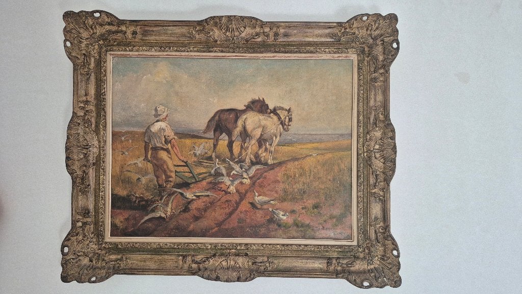 Schilderij J. Montigny, Antiquités & Art, Enlèvement ou Envoi, Classique, Signé, Paysage