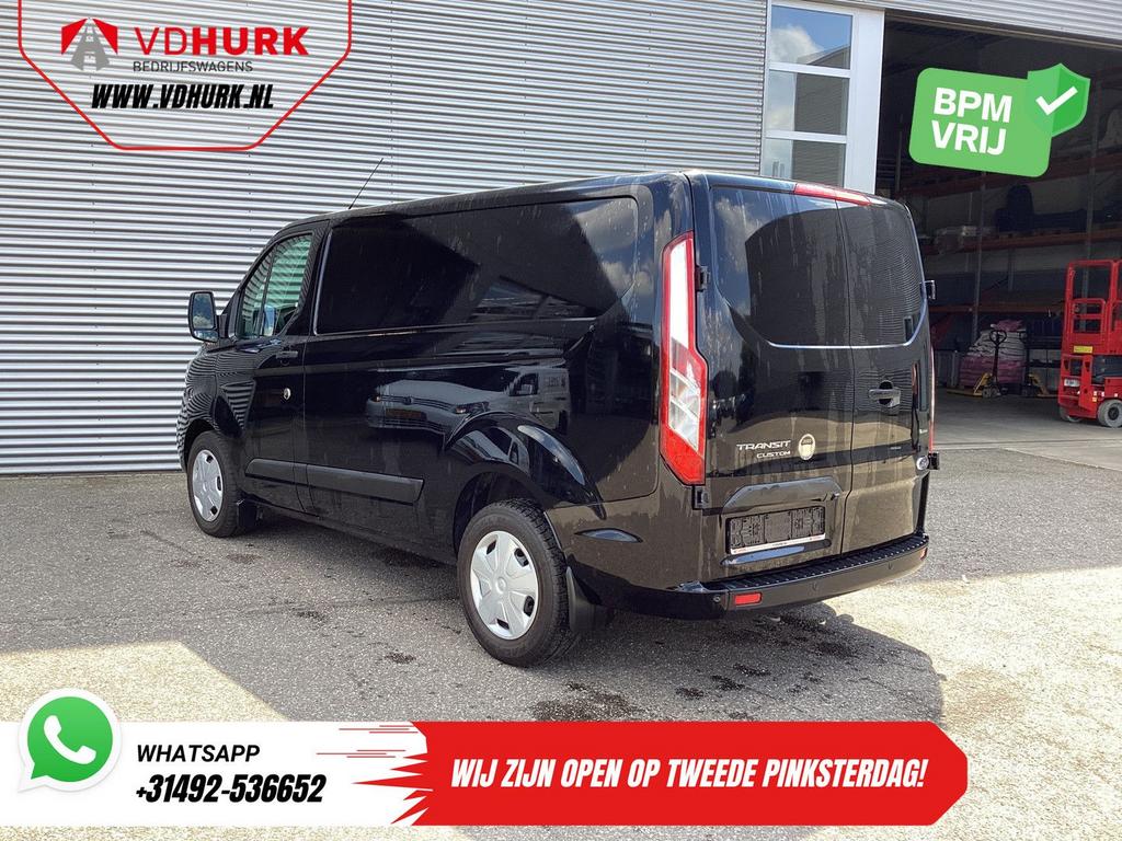 Ford Transit Custom 1.0 130 pk PHEV Trend Bi-Xenon/ Carplay/, Auto's, Bestelwagens en Lichte vracht, Automaat, Zwart, Bedrijf