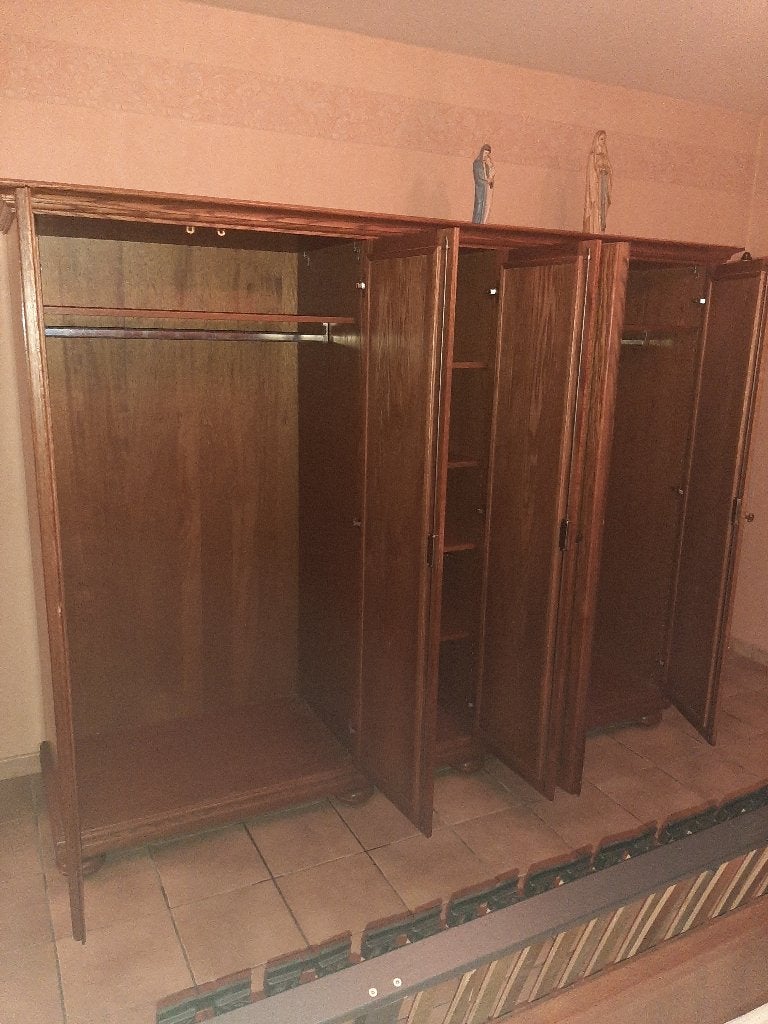 Landelijke eiken slaapkamer, Ophalen, Gebruikt, Bruin, Landelijk klassiek