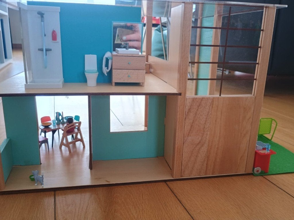 Maison de poupée Djeco Cube, Enlèvement, Comme neuf, Maison de poupées