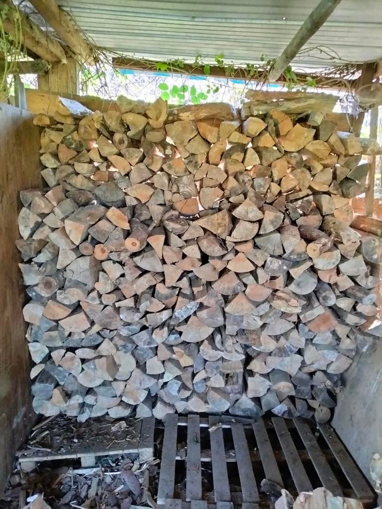 Droog brandhout mix geleverd, Tuin en Terras, Brandhout, Ophalen of Verzenden