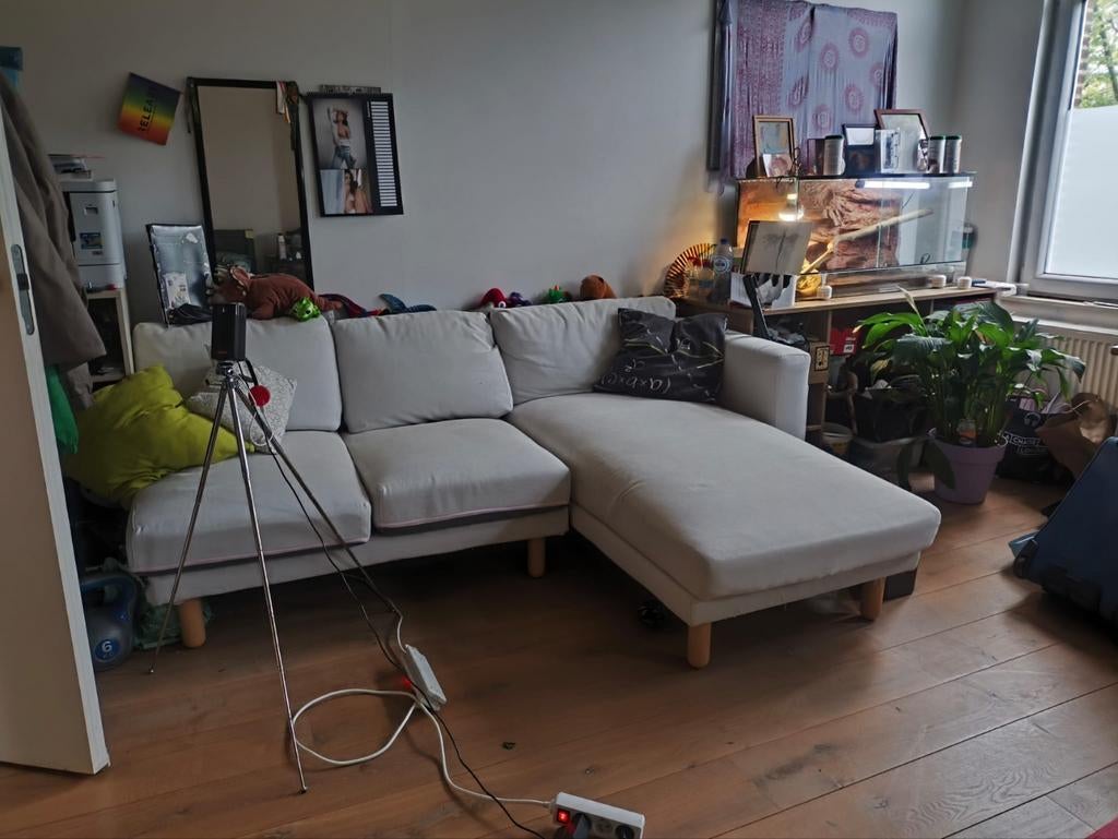 Zetel 3-zit met chez long, Huis en Inrichting, Zetels | Complete zithoeken, Ophalen