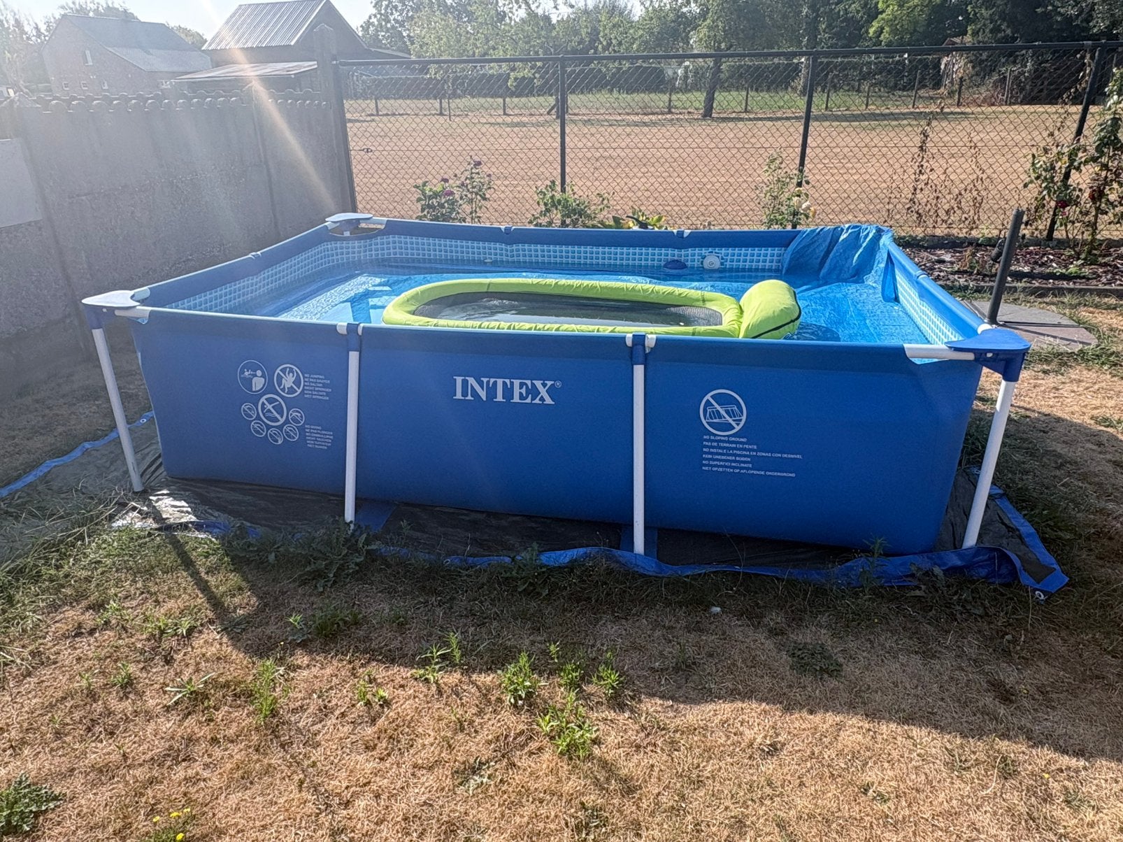 Zwembad Intex + 2 filters kijk fotos!, Tuin en Terras, Ophalen, Zo goed als nieuw, Opzetzwembad, 200 tot 400 cm