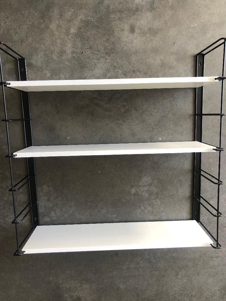 Vintage retro wandrek rekje, Huis en Inrichting, Ophalen, Gebruikt, Met plank(en)