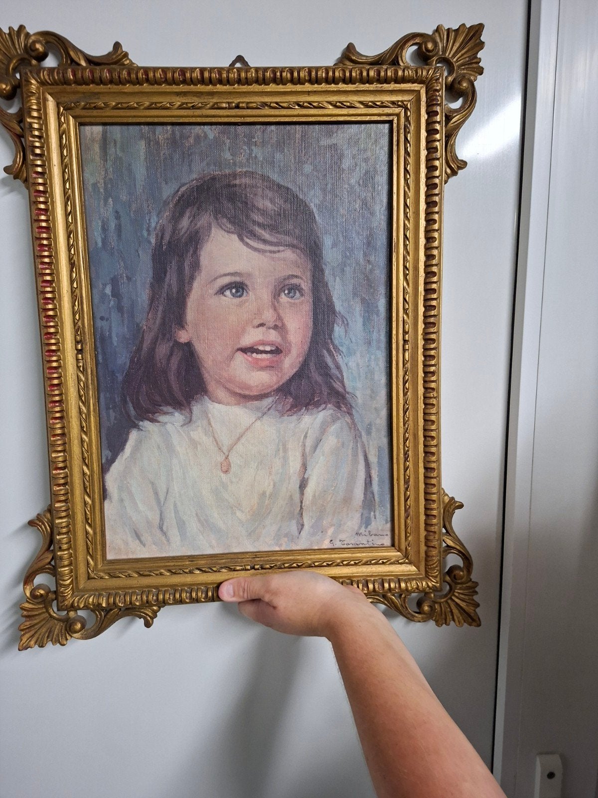 oude schilderij, Ophalen, Gesigneerd