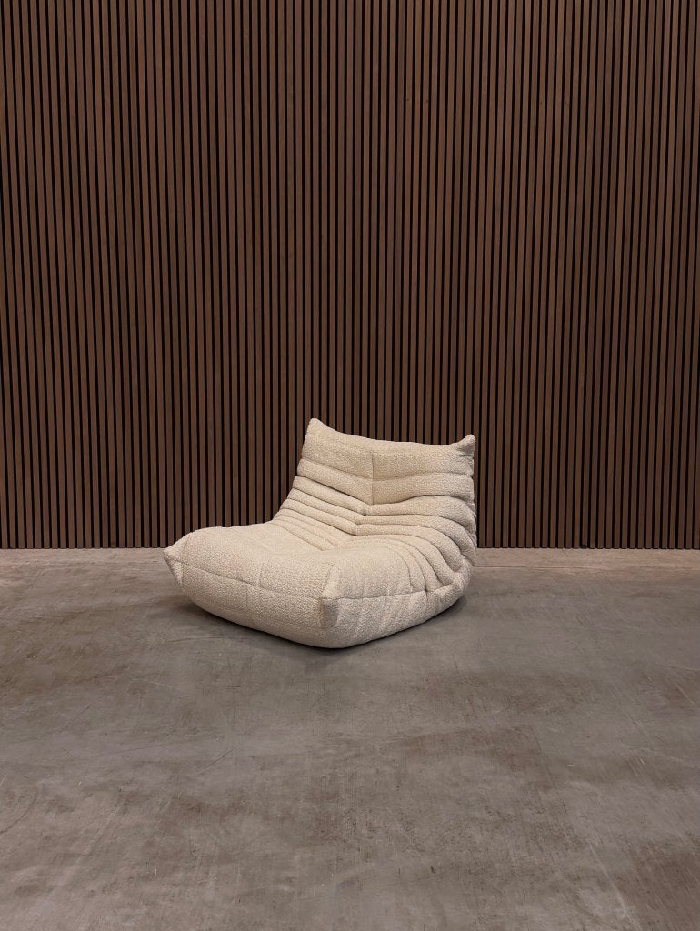 Ligne Roset Togo Fireside Chair eenzits | Beige Bouclé, Ophalen of Verzenden
