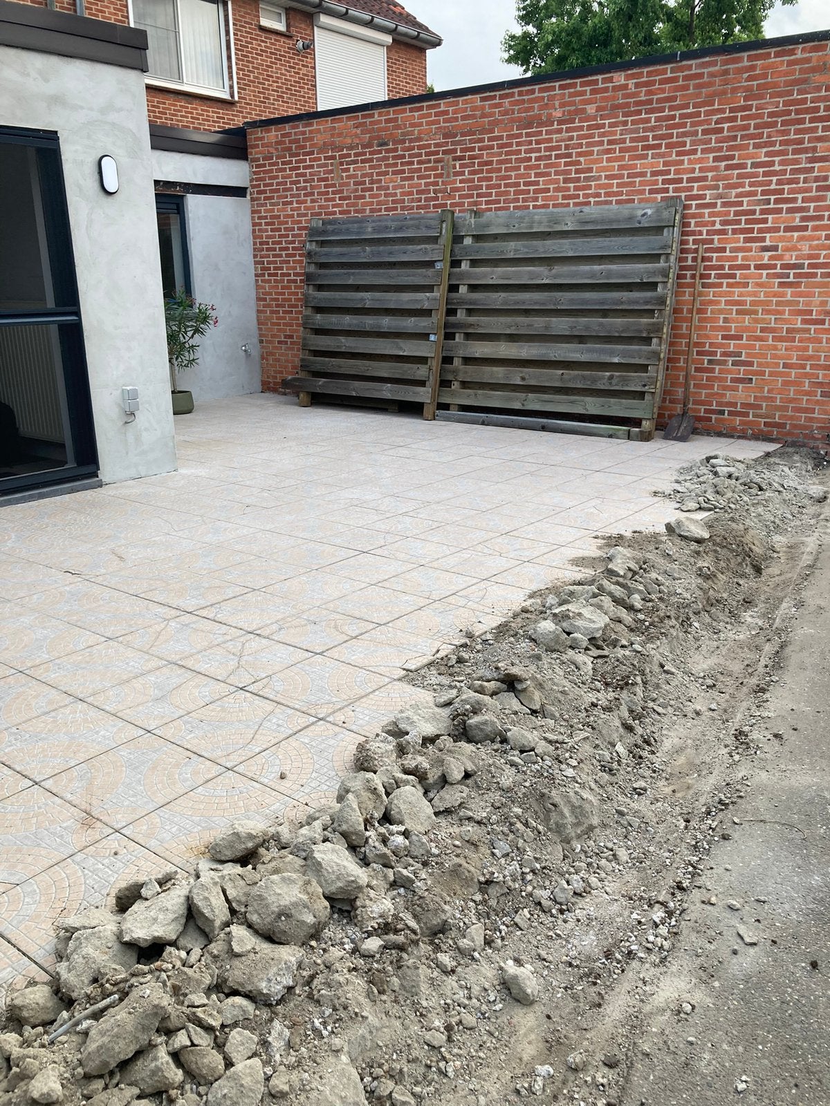Houten schutting, Tuin en Terras, Ophalen, Gebruikt, Hout, 150 tot 200 cm
