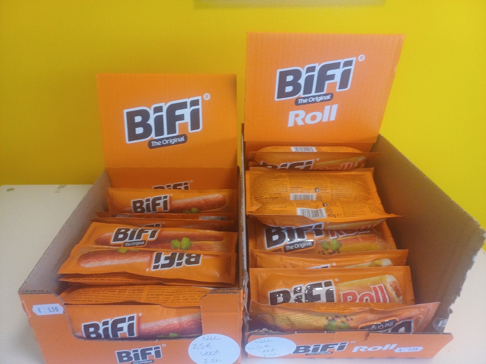 Bifi original, Ophalen