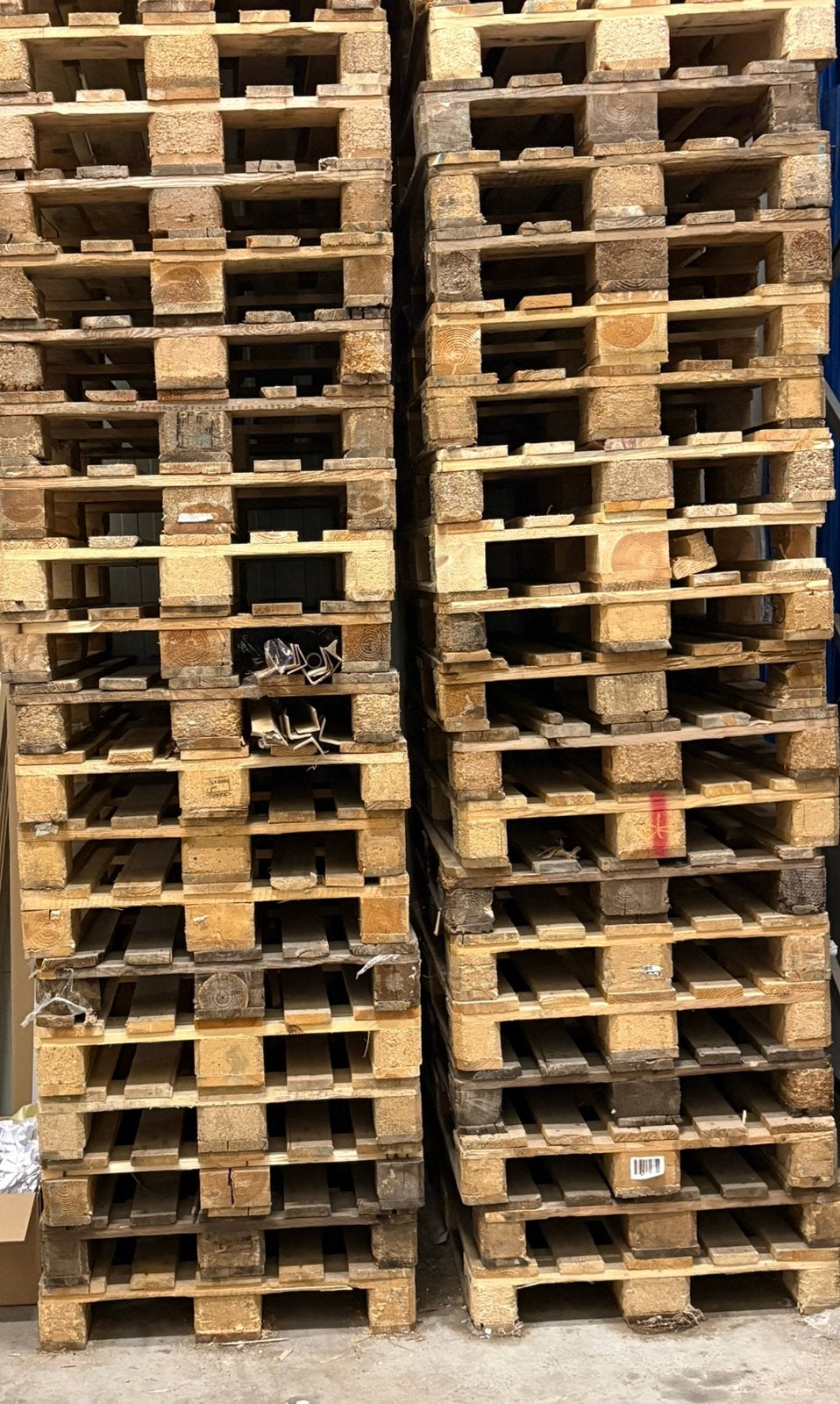 100 Europalletten te koop, Doe-het-zelf en Bouw, Hout en Planken, Ophalen, Zo goed als nieuw
