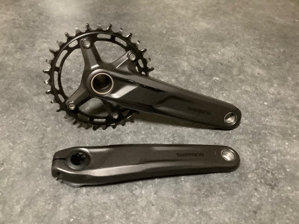Shimano crankstel+cassette, Fietsen en Brommers, Fietsonderdelen, Ophalen of Verzenden, Zo goed als nieuw, Mountainbike
