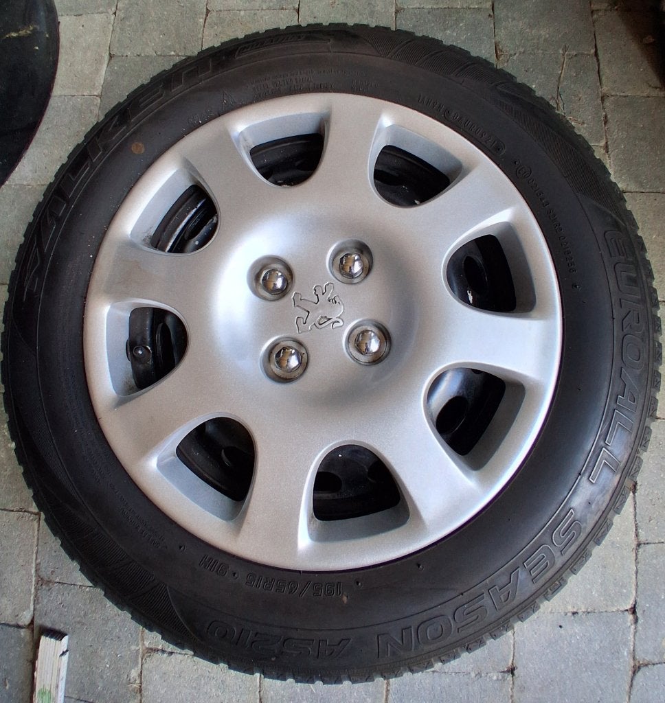 4stalen velgen/4sezoen band peugeot/partner/Citroën/berlingo, Auto-onderdelen, Banden en Velgen, Ophalen, Bestelwagen, All Season